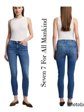 Seven 7 For All Mankind The Skinny Jeans B(air) Size 26